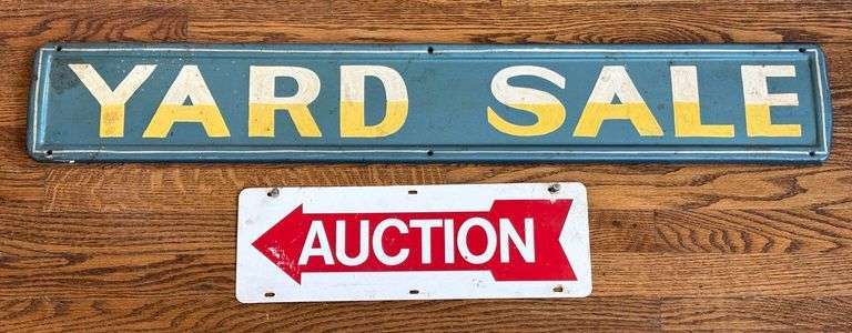 Vintage Hand-Painted Yard Sale Sign image