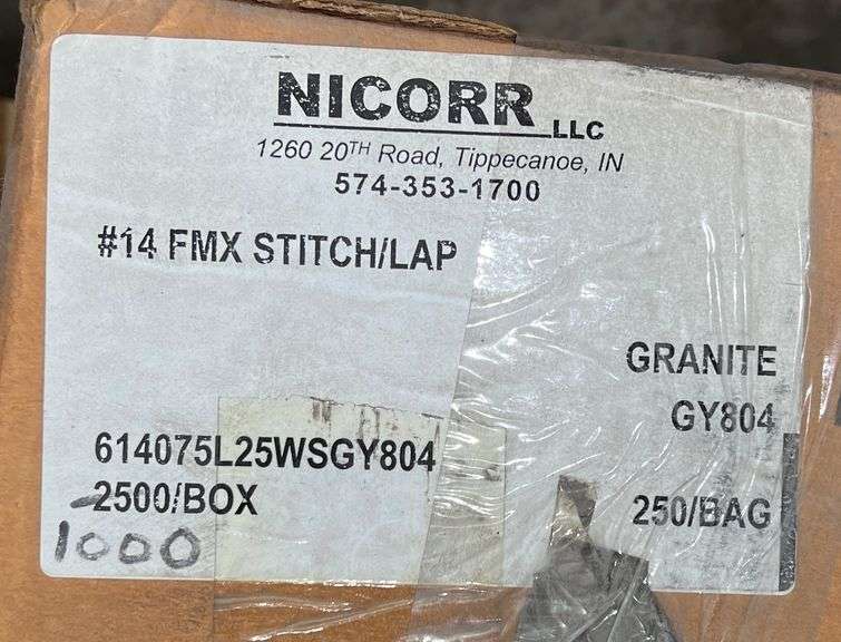 #14xStitch Fasteners, Color-Granite, qty:1000 image