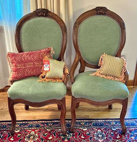 Victorain Style Parlor Chairs image