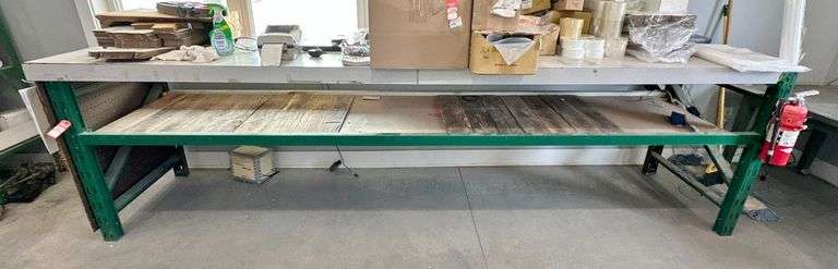 Large Work Table with Shelf image