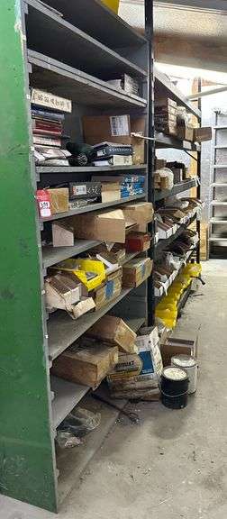 New & Used Tractor Parts with Shelving image