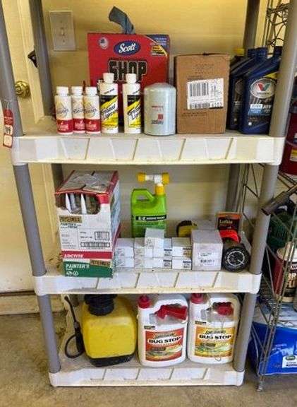 Spray Paint, Engine Oil, Measuring Tapes & Shelf System image