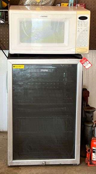 Haier Mini Refrigerator & Tappan Microwave image