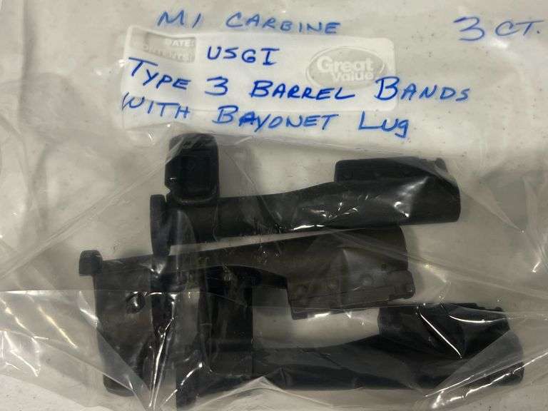 USGI M1 Carbine Type 3 Barrel Bands with Bayonet Lugs image