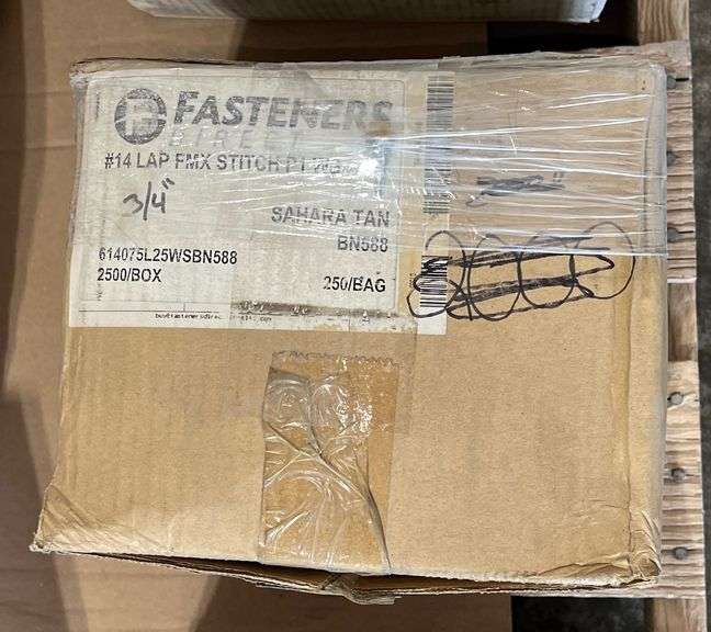 #14x3/4" Fasteners, Color-Sahara Tan, qty:2500 image