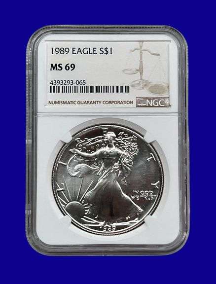 1989 Silver Eagle NGC MS69 image