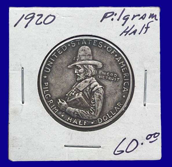 1920 Pilgrim Silver Half Dollar image