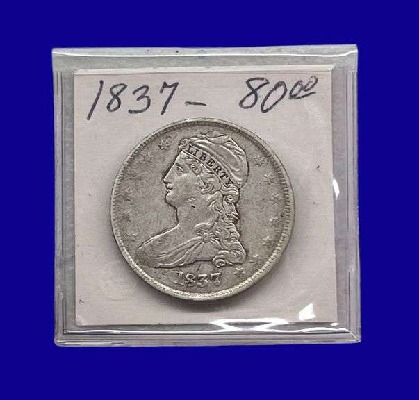 1837 Draped Bust Silver Half Dollar image