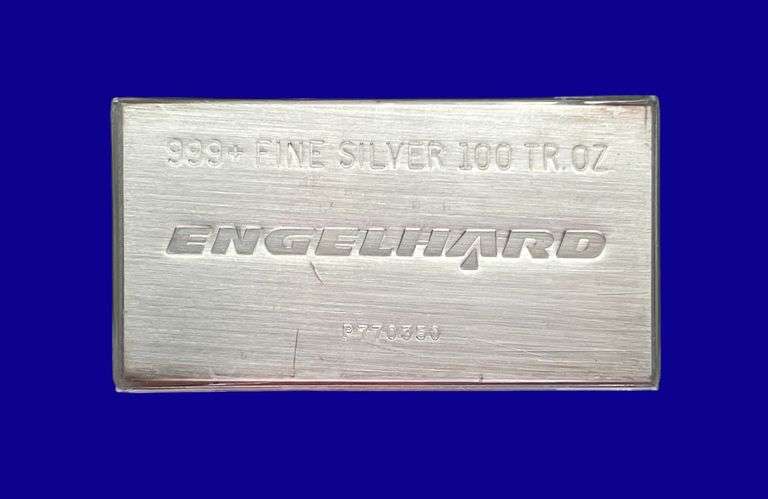 100 Ounce Engelhard Silver Bar image