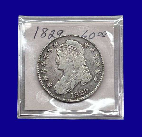 1829 Draped Bust Silver Half Dollar image