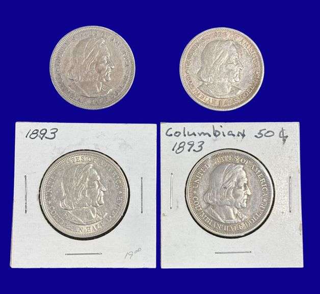 1893 Columbian Expo Silver Half Dollars image