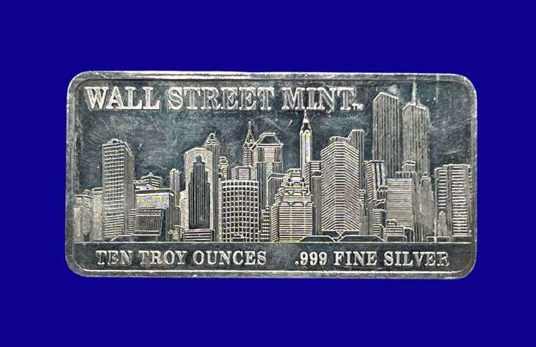 10 Ounce Wall Street Mint Silver Bar image