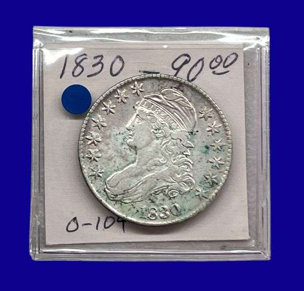 1830 Draped Bust Silver Half Dollar image