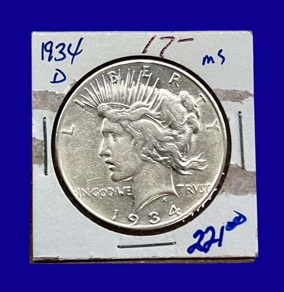 1934-D Peace Silver Dollar image