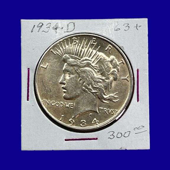 1934-D Peace Silver Dollar image