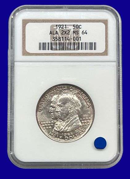 1921 Alabama Silver Half Dollar NGCA MS64 image