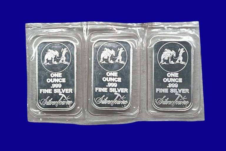 3 Ounce Silver Towne Silver Bars image
