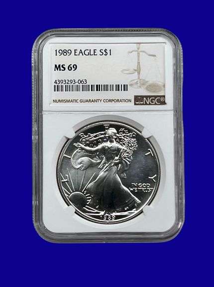 1989 Silver Eagle NGC MS69 image