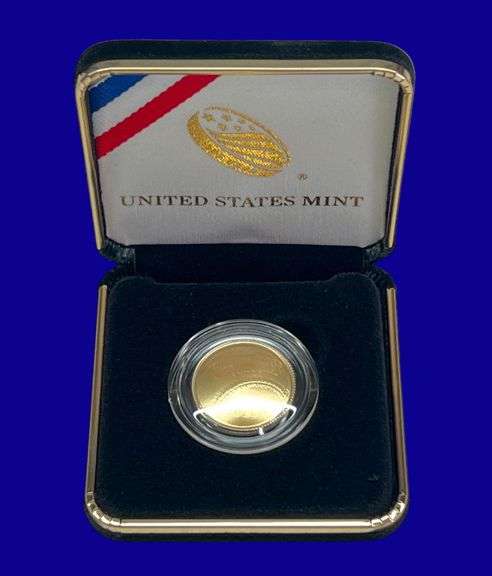 US Mint 2014 "Baseball Hall of Fame Comm" Gold Coin image
