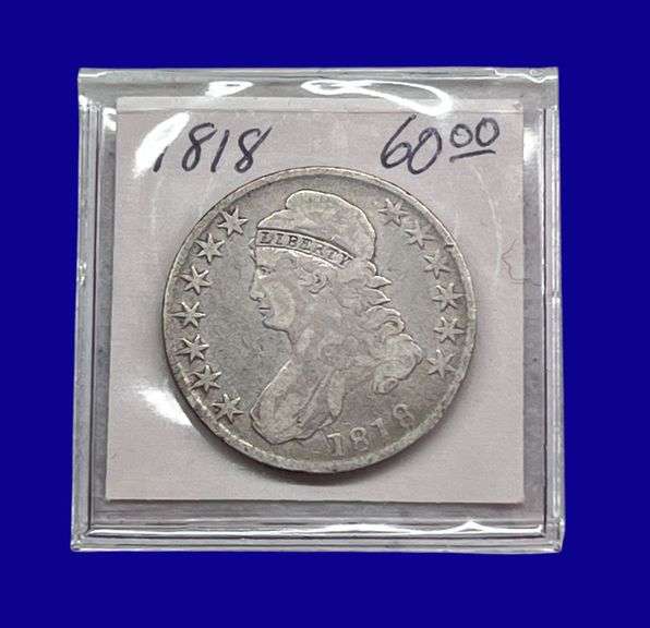 1818 Draped Bust Silver Half Dollar image