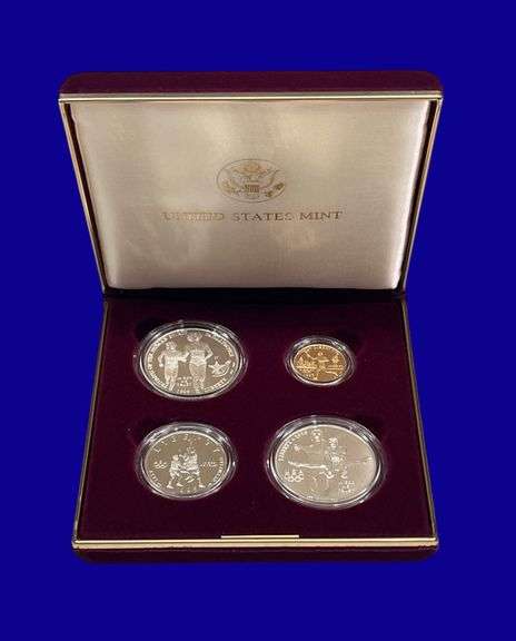 US Mint 1995 "Olympic Coins of the Atlanta Centennial Olympic Games" Gold & Silver Coin Set image