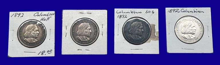 1892 Columbian Expo Silver Half Dollars image