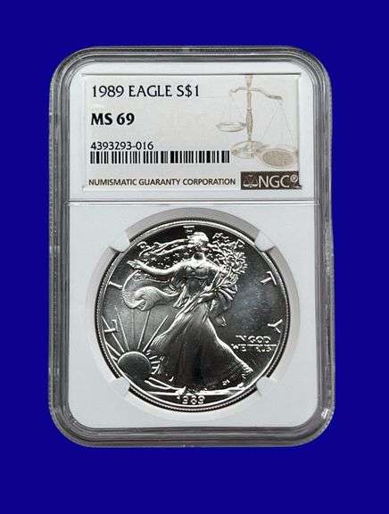1989 Silver Eagle NGC MS69 image
