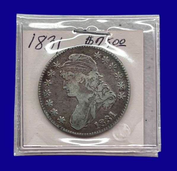 1831 Draped Bust Silver Half Dollar image