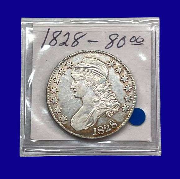 1828 Draped Bust Silver Half Dollar image