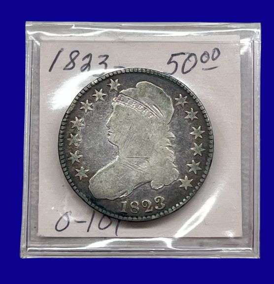1823 Draped Bust Silver Half Dollar image