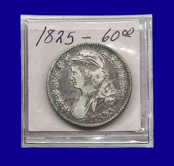 1825 Draped Bust Silver Half Dollar image