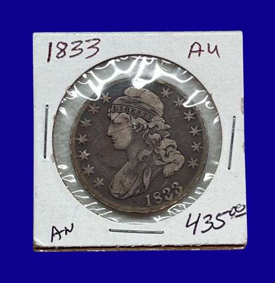 1833 Draped Bust Silver Half Dollar image
