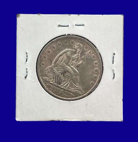 1853 Seated Liberty Silver Half Dollar image