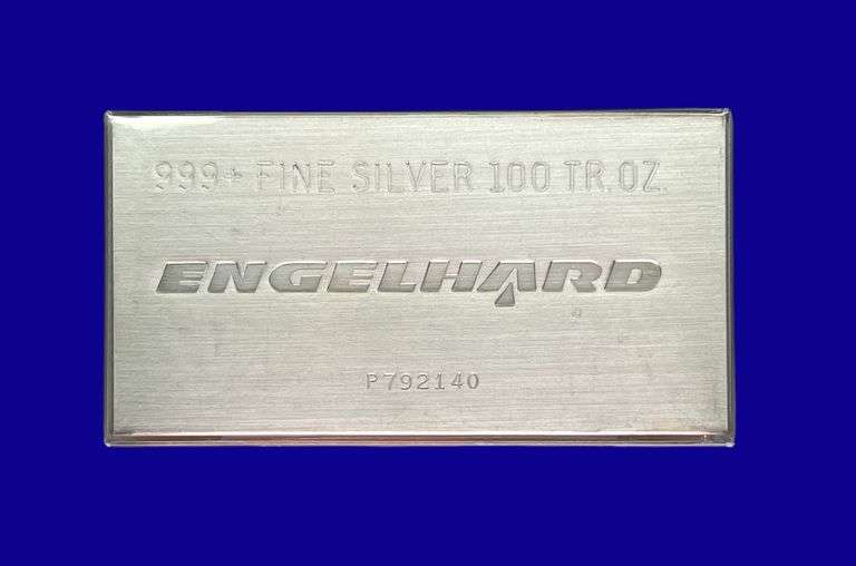100 Ounce Engelhard Silver Bar image