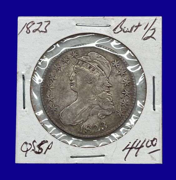 1823 Draped Bust Silver Half Dollar image
