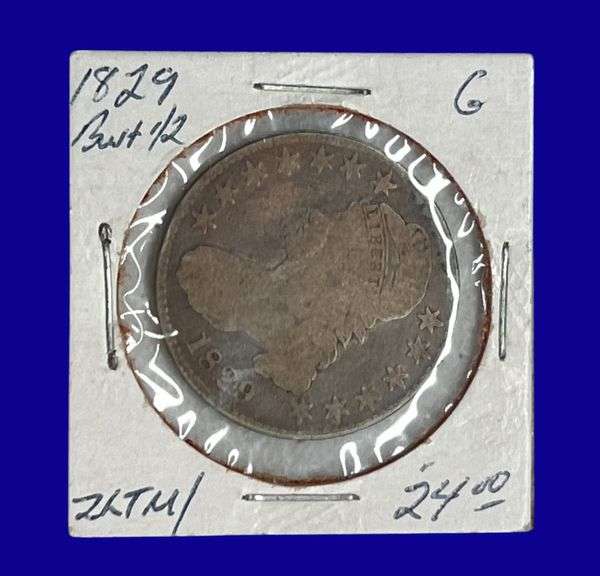 1829 Draped Bust Silver Half Dollar image