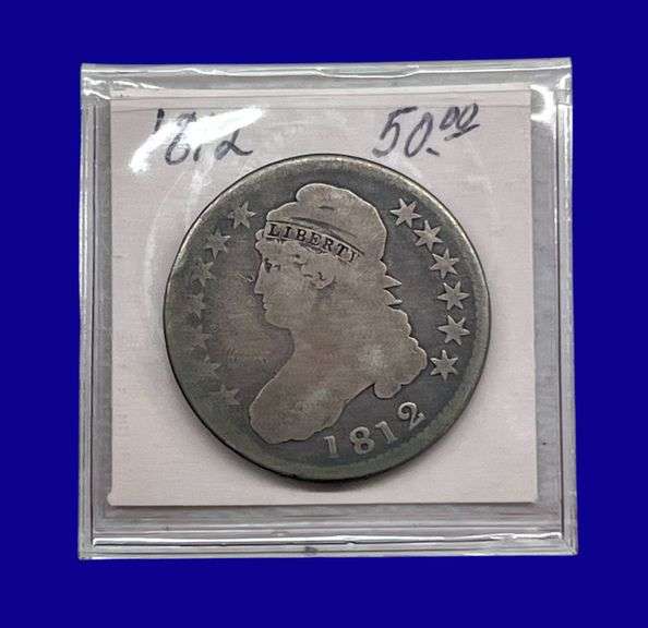 1812 Draped Bust Silver Half Dollar image