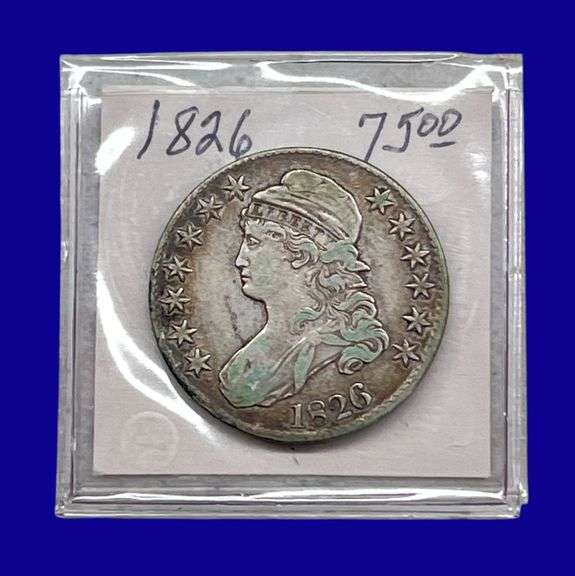 1826 Draped Bust Silver Half Dollar image