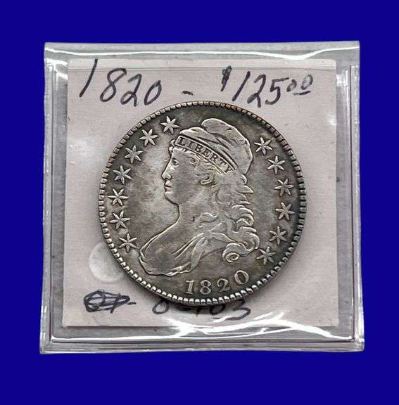 1820 Draped Bust Silver Half Dollar image