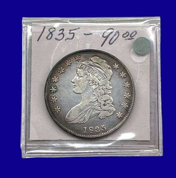 1835 Draped Bust Silver Half Dollar image
