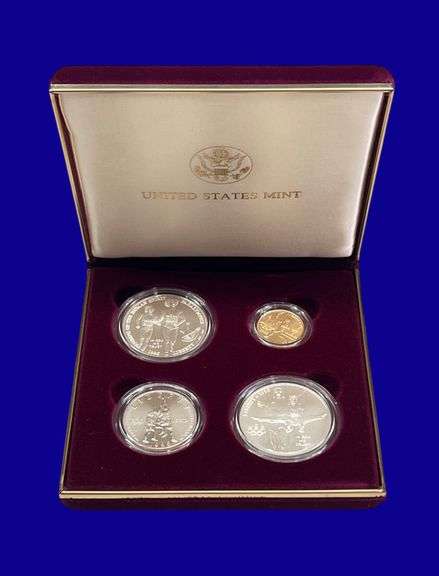 US Mint 1995 "Olympic Coins of the Atlanta Centennial Olympic Games" Gold & Silver Coin Set image
