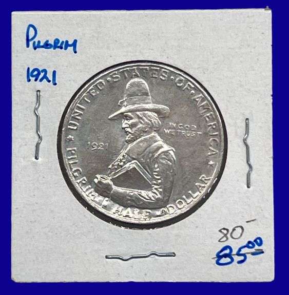 1921 Pilgrim Silver Half Dollar image
