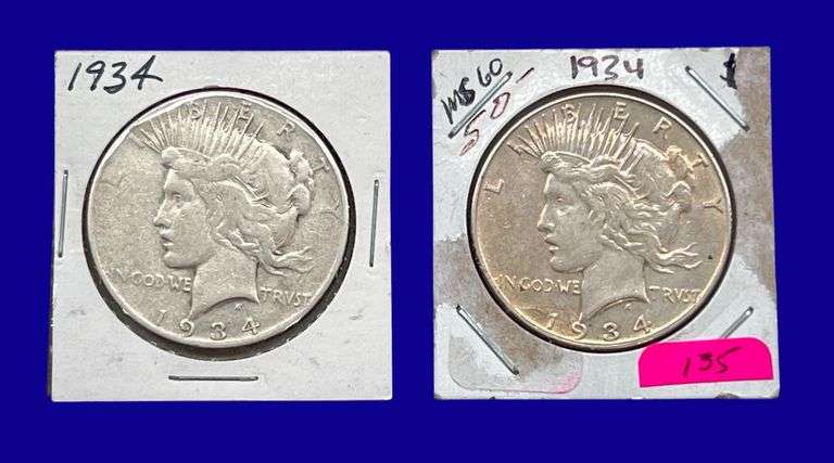 1934-P Peace Silver Dollars image