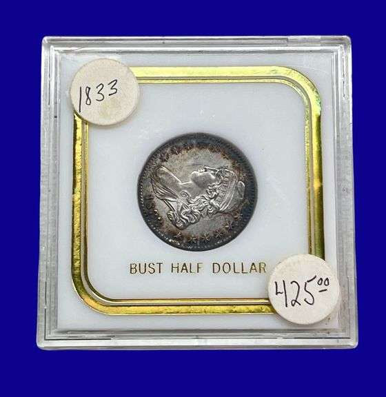 1833 Draped Bust Silver Half Dollar image