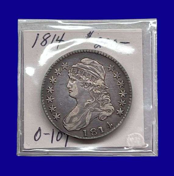1814 Draped Bust Silver Half Dollar image