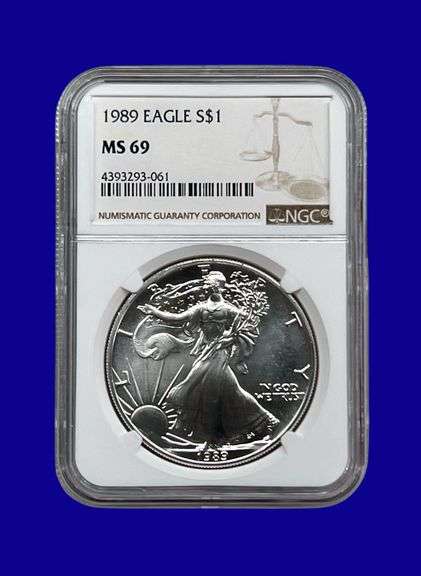 1989 Silver Eagle NGC MS69 image
