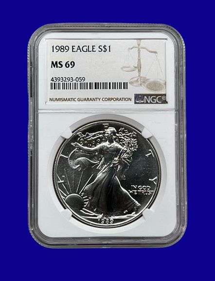 1989 Silver Eagle NGC MS69 image