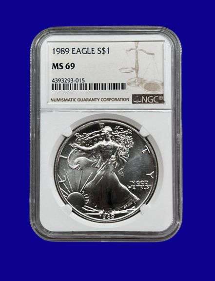 1989 Silver Eagle NGC MS69 image
