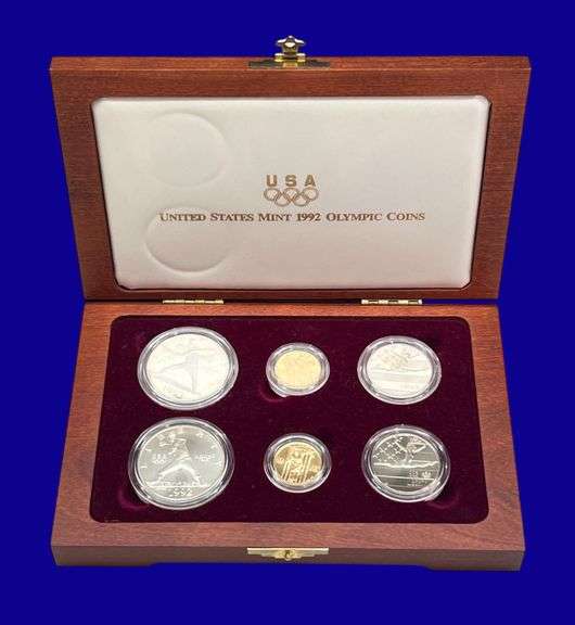 US Mint 1992 "Olympic Coins" Gold & Silver Coin Set image