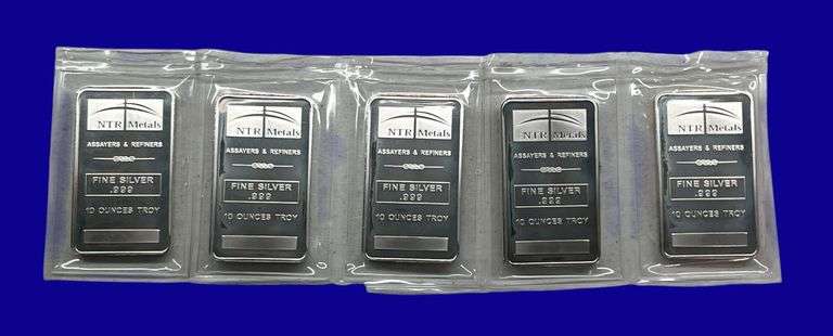50 Ounce NTR Metals Silver Bars image